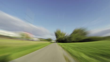 time lapse bicycle pov