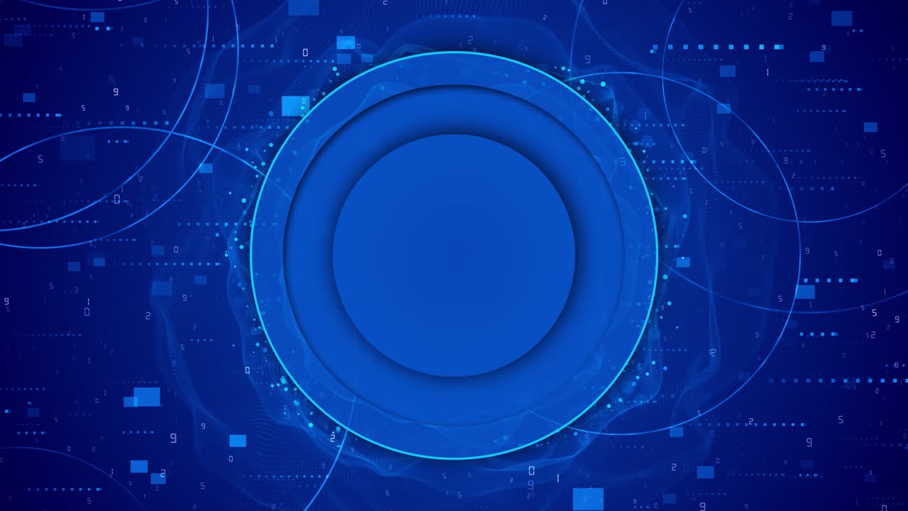 Abstract futuristic blue and yellow circle interface background futuristic cyberspace with dashboard