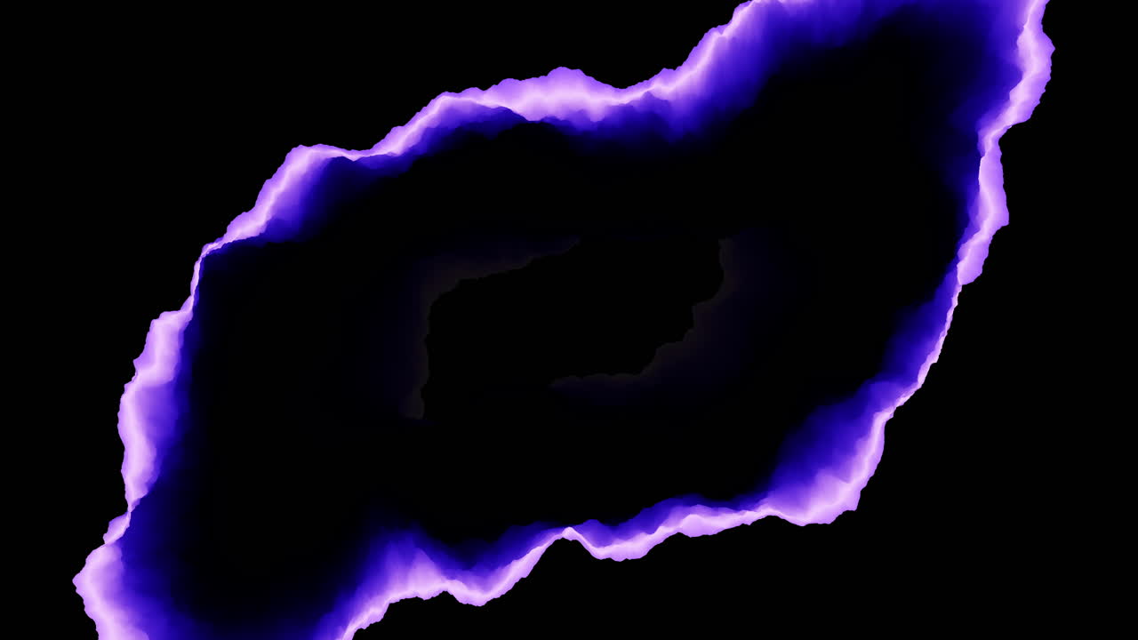 espiral de movimiento futurista nubes de tormenta púrpura en el cielo oscuro