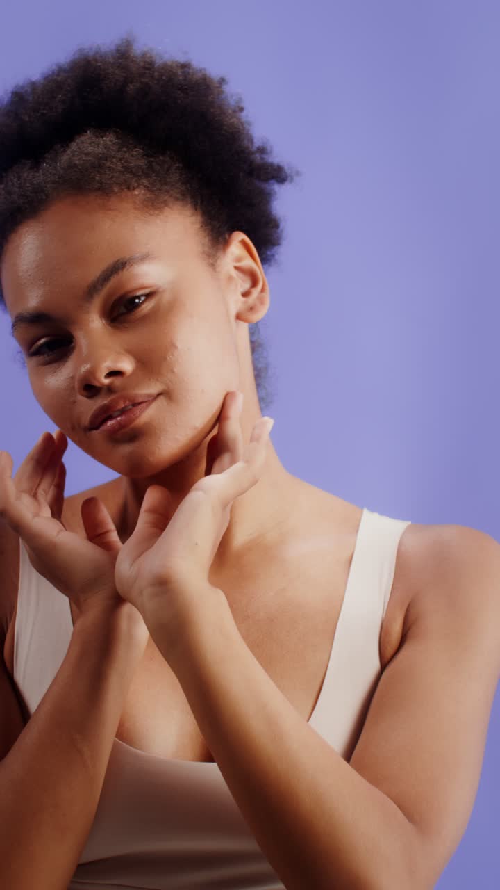 Portrait of a Woman with Natural Skincare