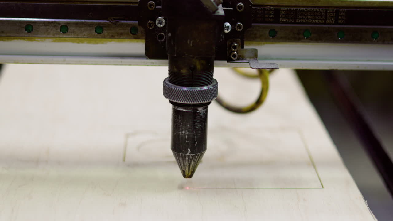 기계 작동의 근접 촬영