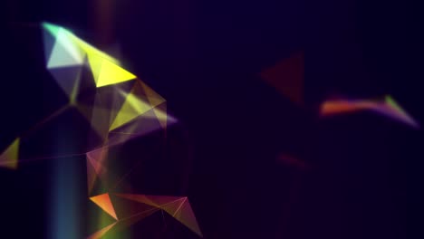 abstract plexus color shapes animation loop