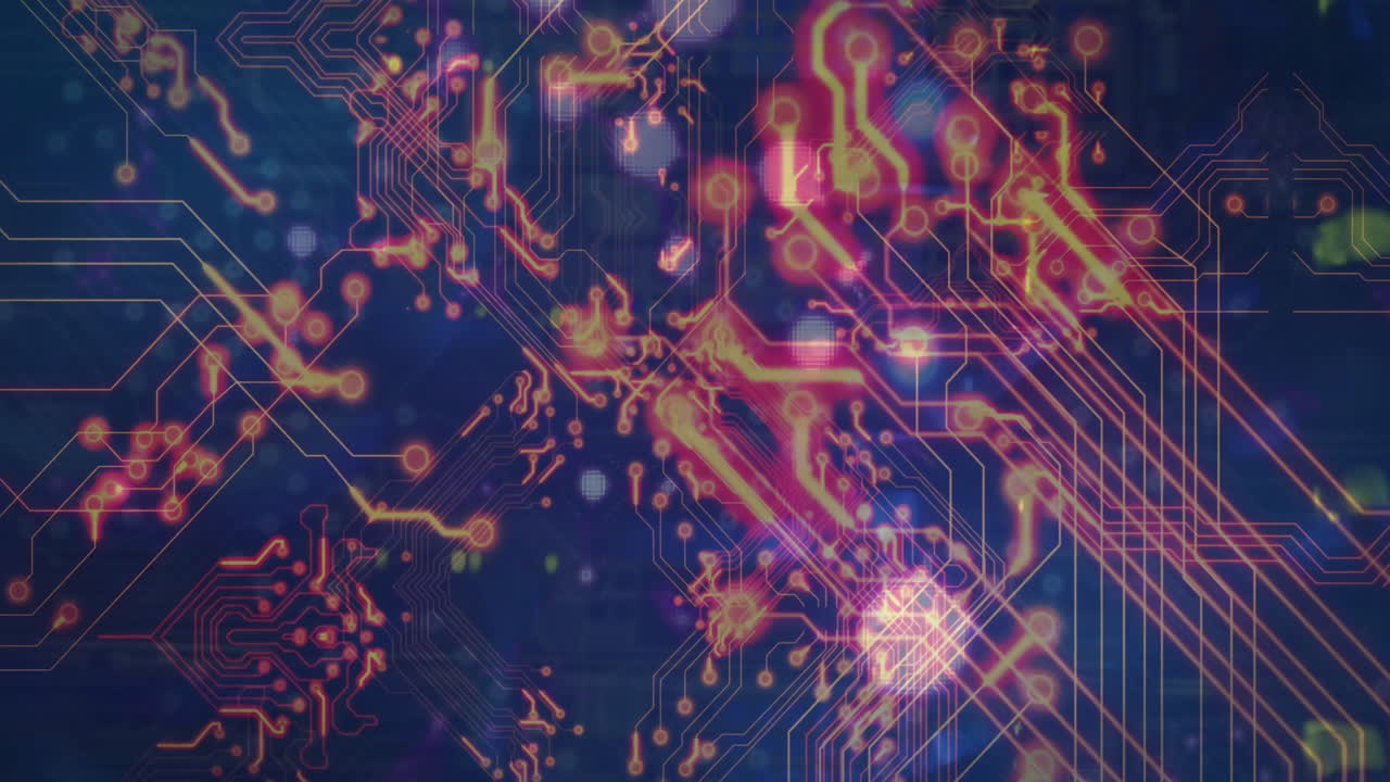 animación de la red de conexiones sobre formas