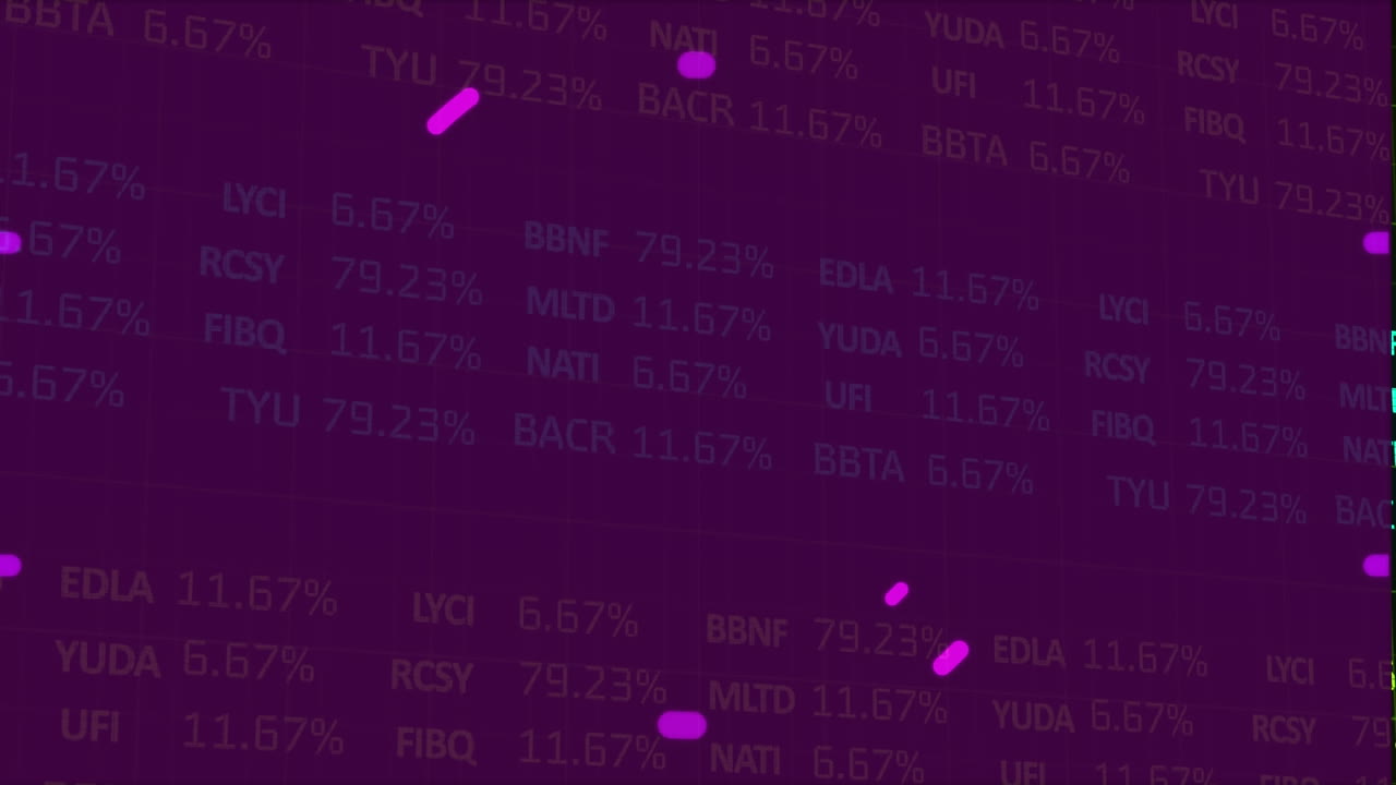 Animazione di scansione e elaborazione di dati finanziari