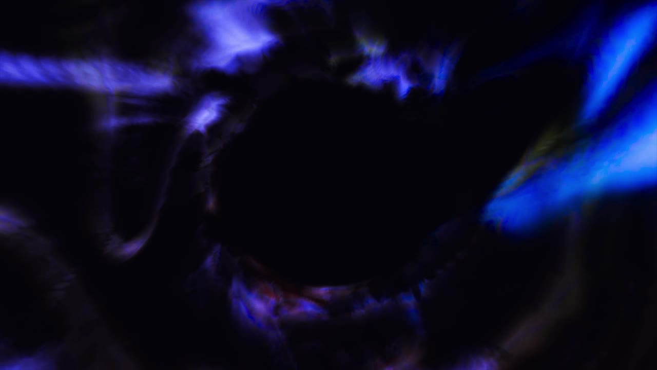 agujero negro con nebulosa cósmica