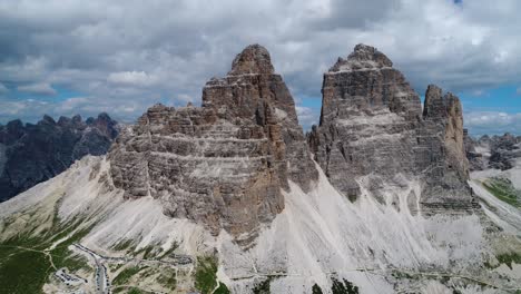 national nature park tre cime in the dolomites alps. beautiful nature of italy.