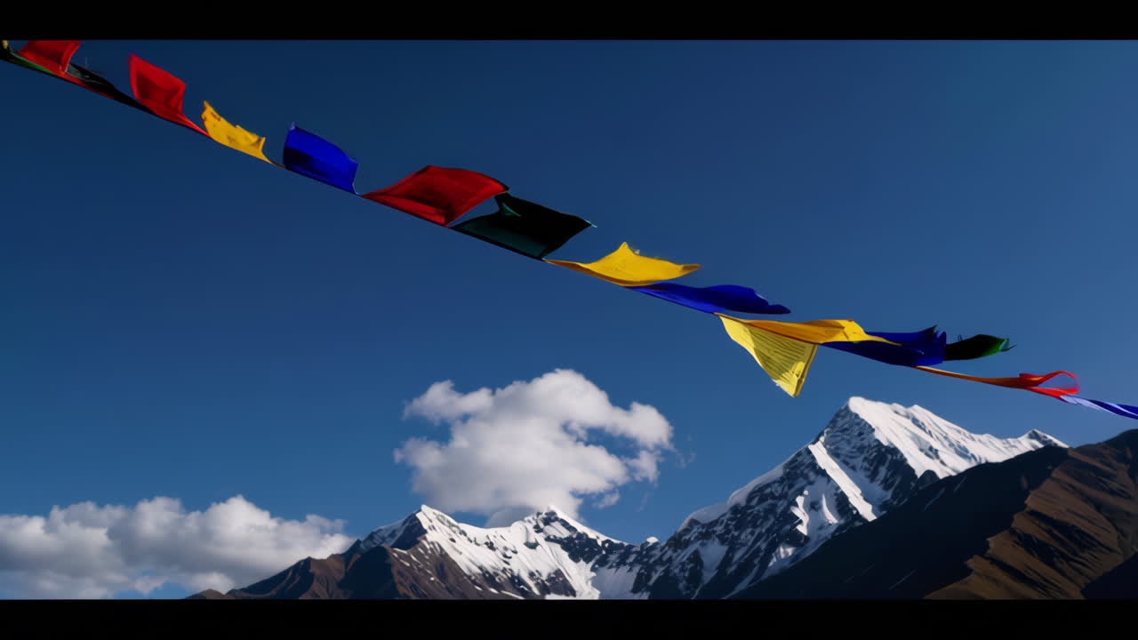 Prayer Flags in the Himalayas