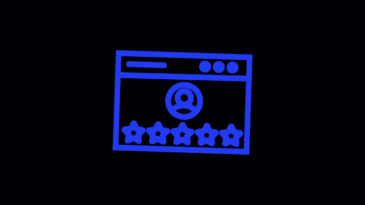 Animated Web Browser with User Profile and Star Rating