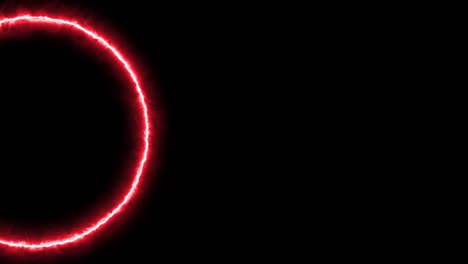 red ring glowing electric animation motion graphics