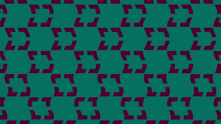 Colored pattern on a minimal black background.
