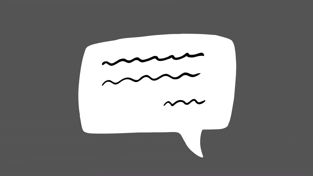 Cartoon Liquid Speech Bubble