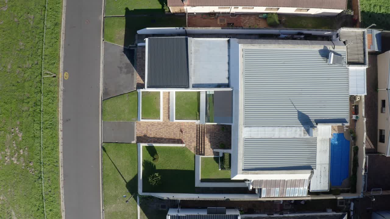 An aerial view of a suburban home in Cape Town’s southern suburbs.