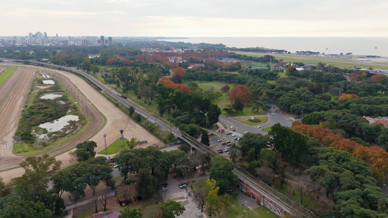 Stadio di calcio a Palermo, Buenos Aires, Argentina. Vista aerea