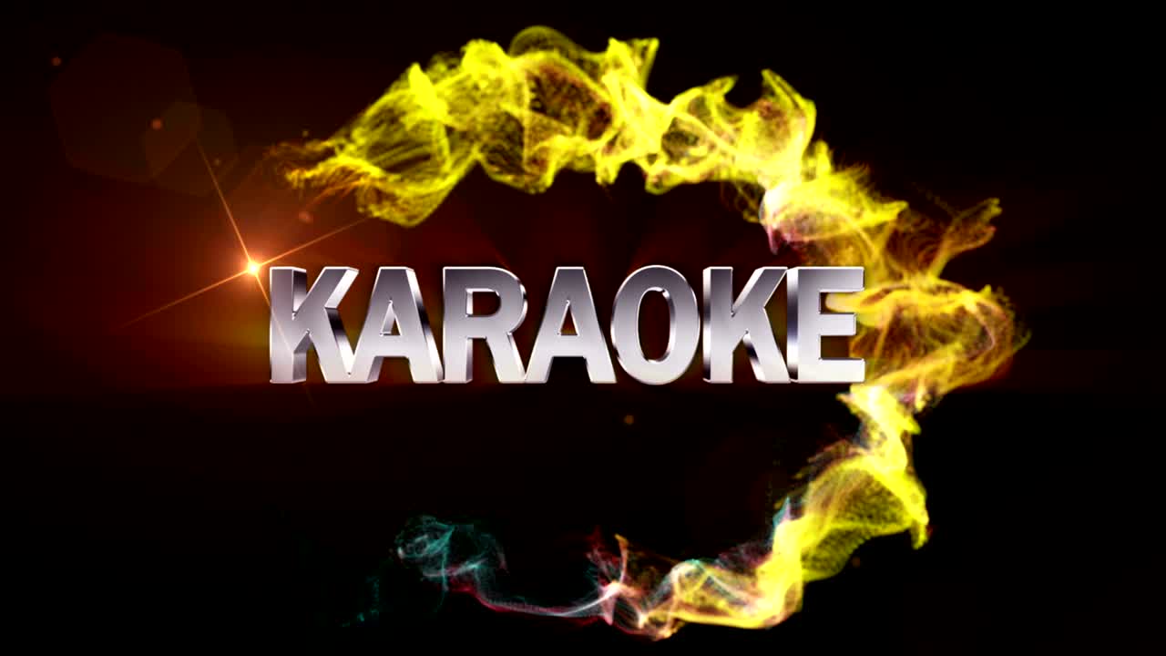 카라오케 텍스트 애니메이션 및 입자 반지