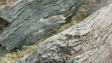 close up of rocky stones formation