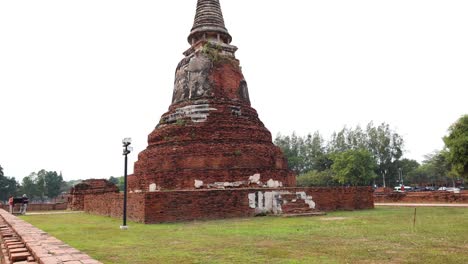 historic brick pagoda in serene outdoor setting