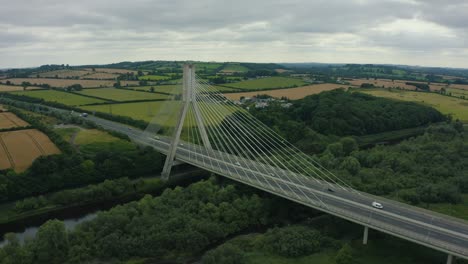 the mary mcaleese boyne valley bridge is a cable-stayed bridge in county meath, and co louth, ireland