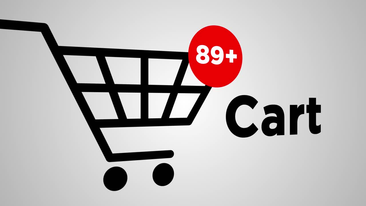 carrito de compras con artículos