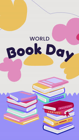 ilustración del cartel del día mundial del libro