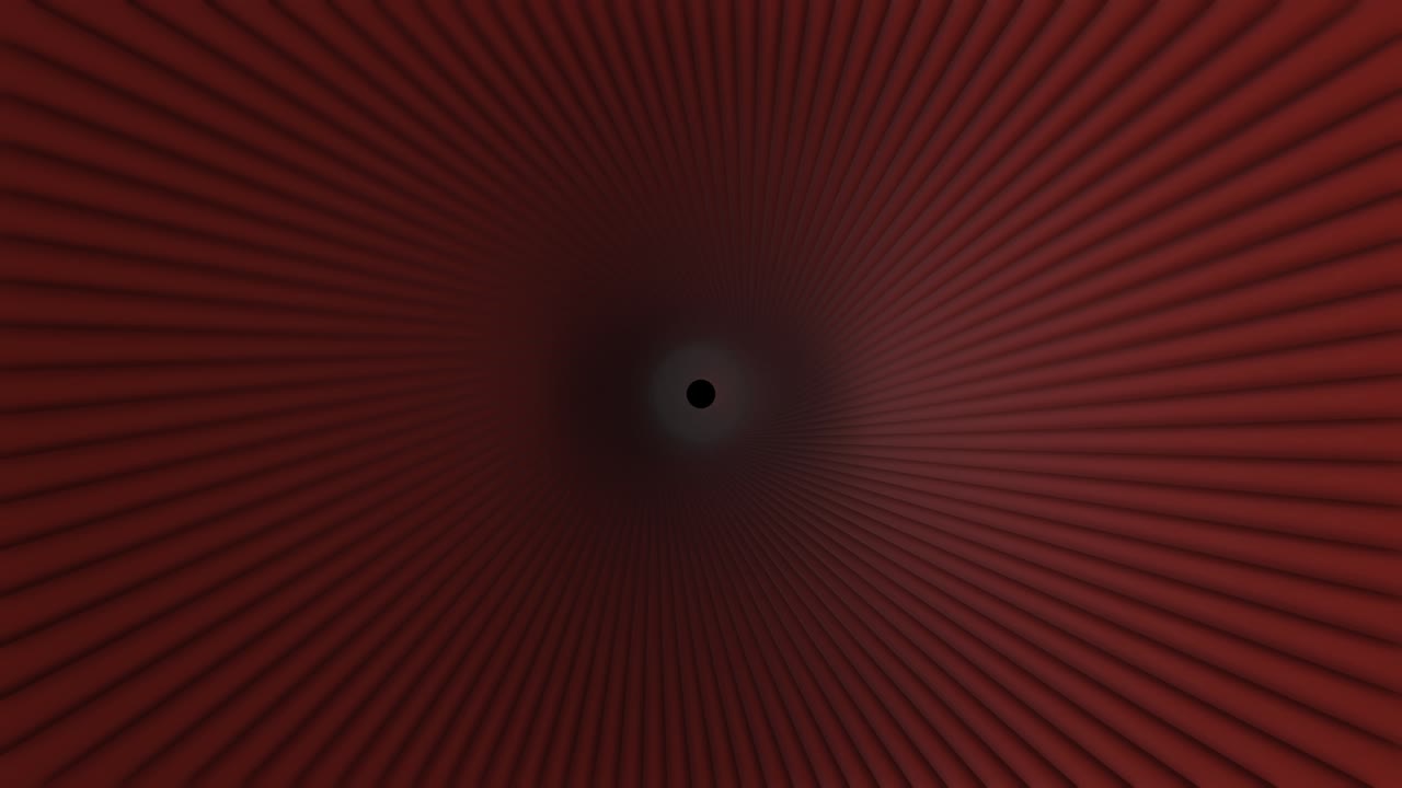 Patrón Radial Rojo con Centro Negro