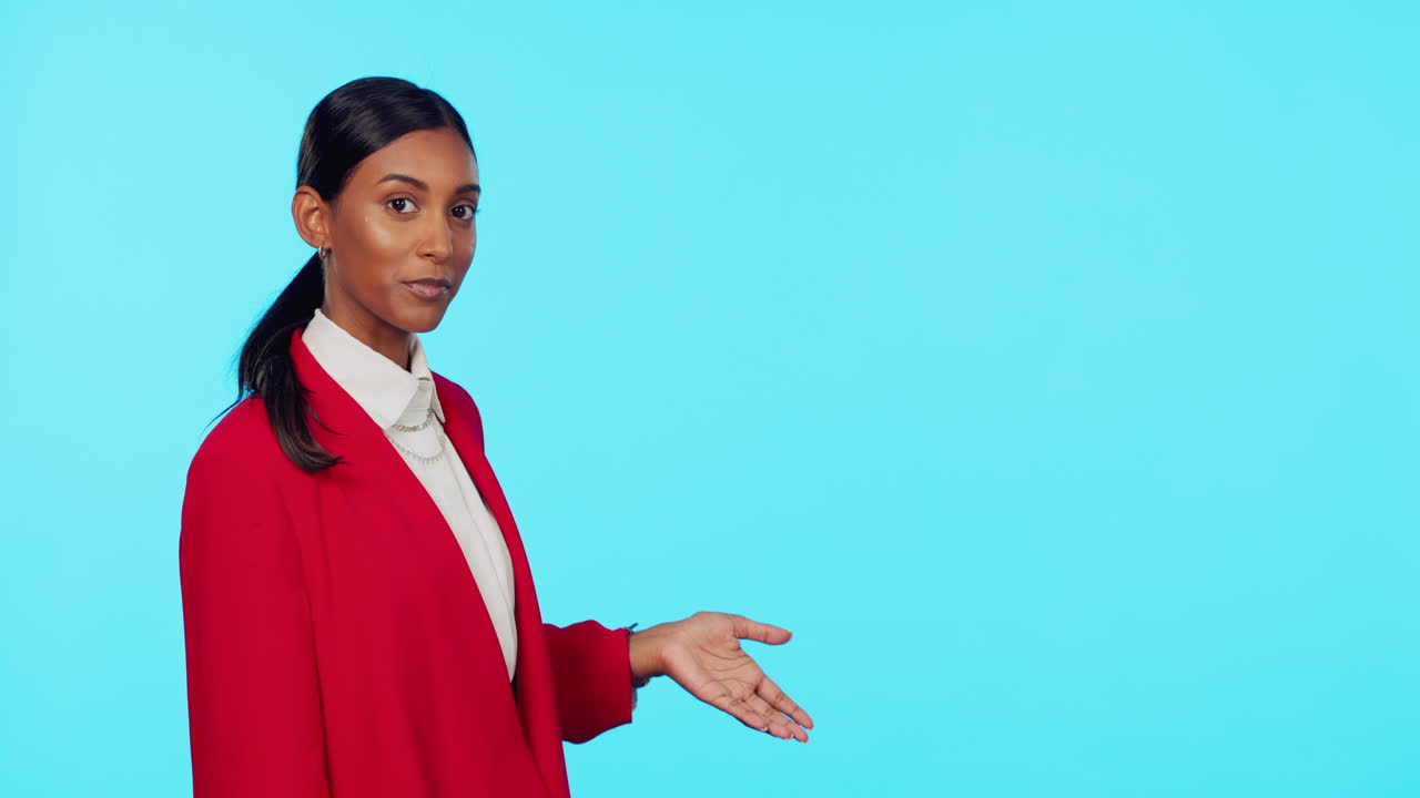 Woman, studio and happy talking weather forecast