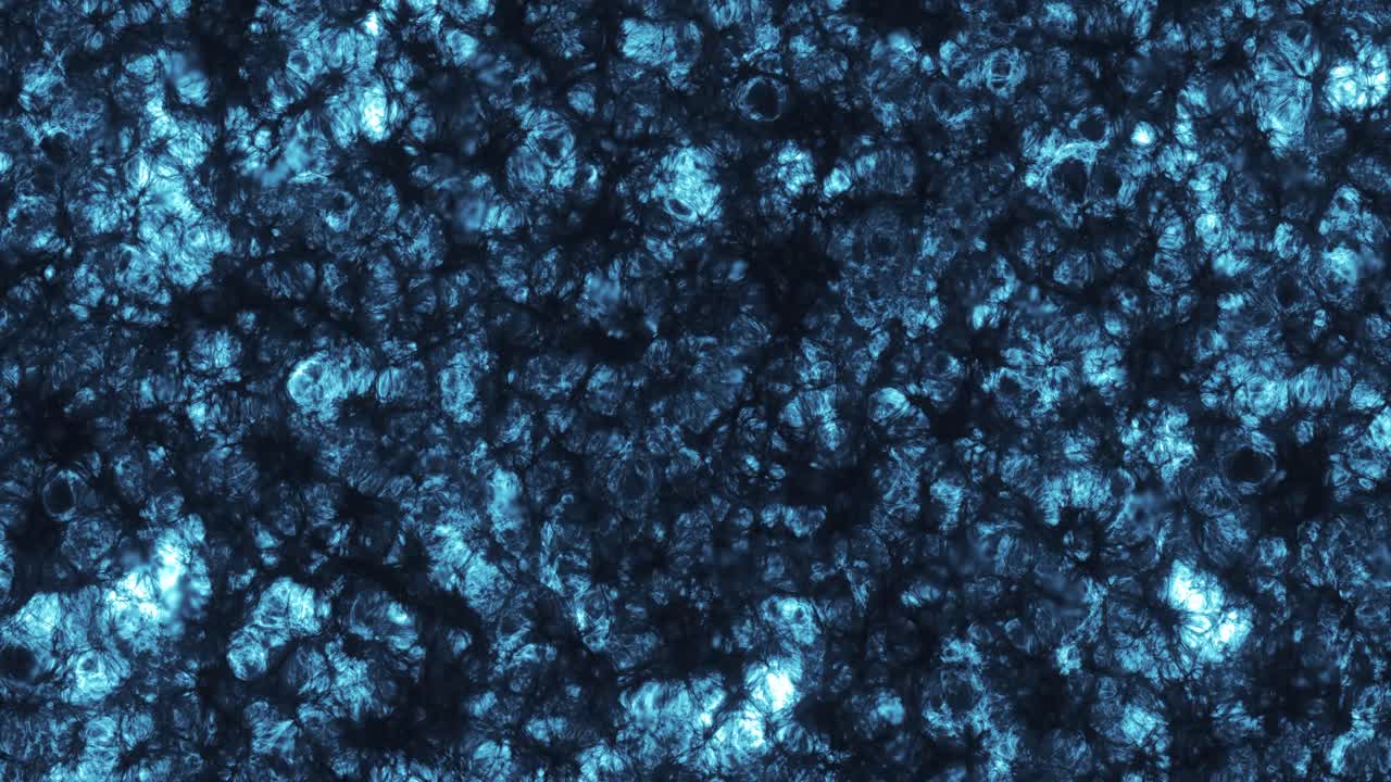 은하들의 파란색 우주망, 우주 배경, 암흑물질