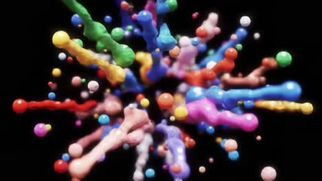 explosión de pintura de colores