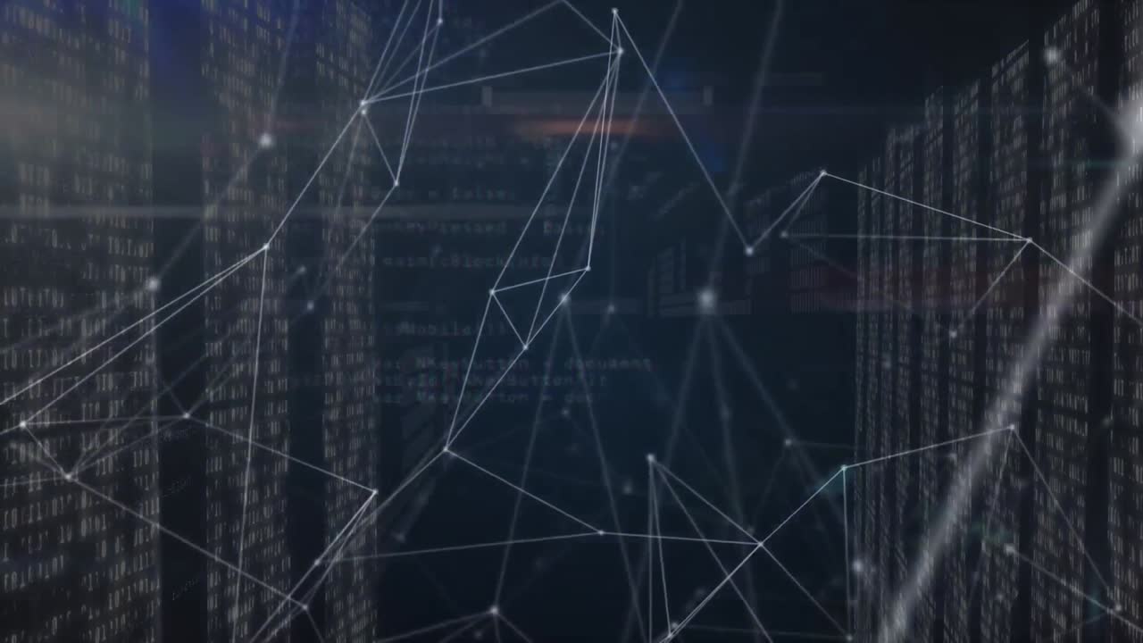Animation of network of connections data over integrated circuits in servers