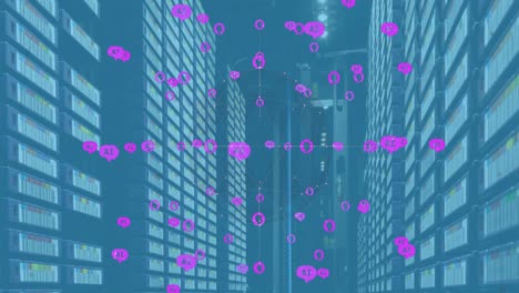 Animation-of-ai-data-processing-and-icons-over-computer-servers