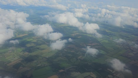 aerial view of agricultural land in northern netherlands