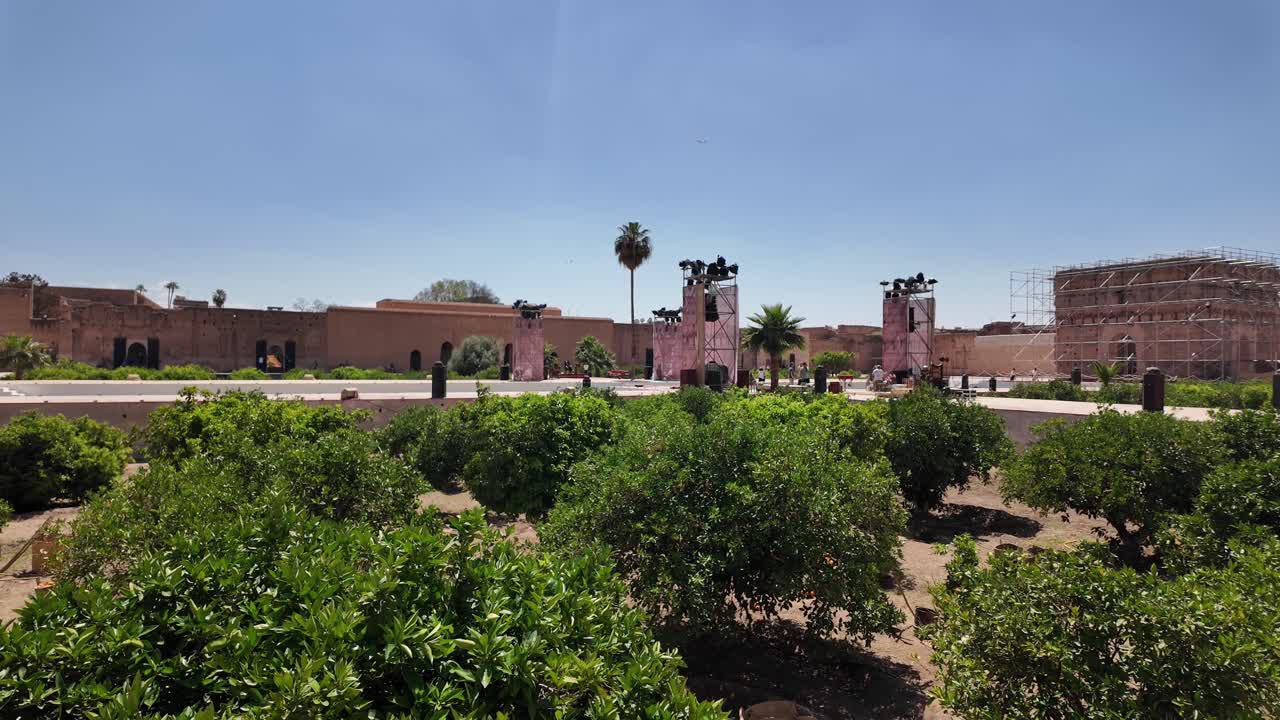 관광 명소: 역사적인 랜드마크, 마라케시의 바디 궁전, 모로코