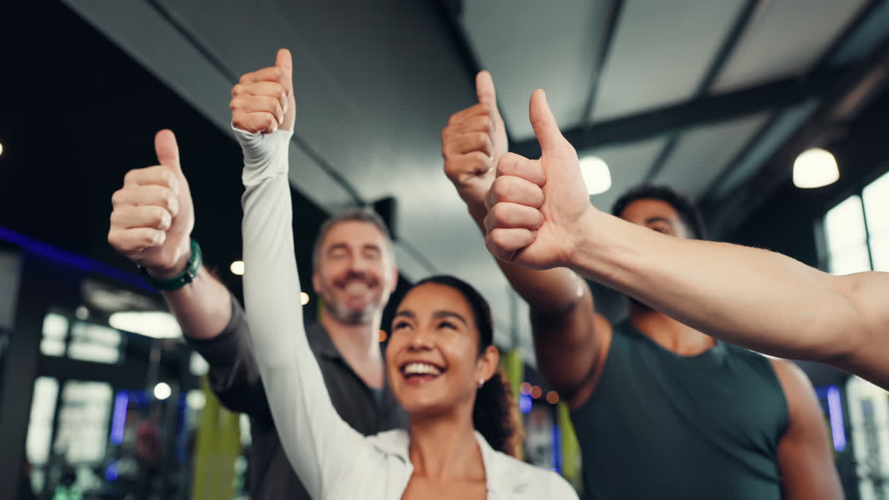 Group Celebrating Success at the Gym