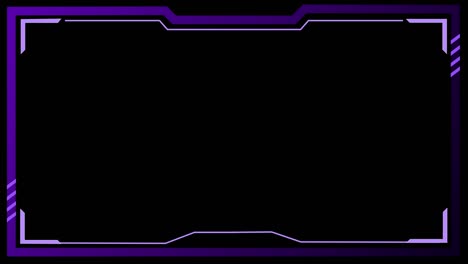 technology hud loop animation. frame border hud element. hud viewfinder.