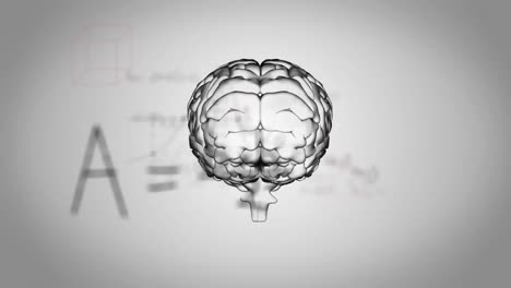 animación del cerebro sobre ecuaciones matemáticas
