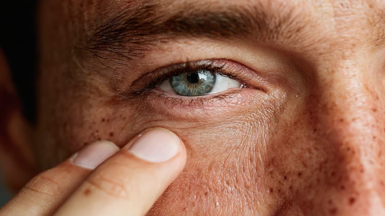 Close-Up Exploration of a Human Eye: Captivating Details of Color, Texture, and Emotion Showcasing Expressions and Skin Features