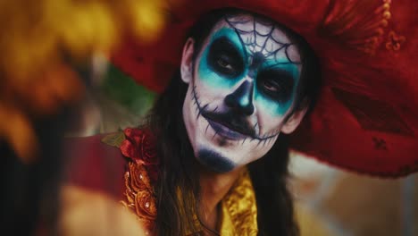 day of the dead costume portrait