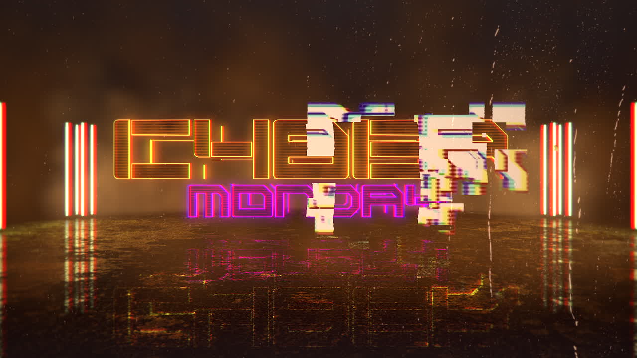 lunes cibernético con luz de neón cyberpunk en la ciudad de japón