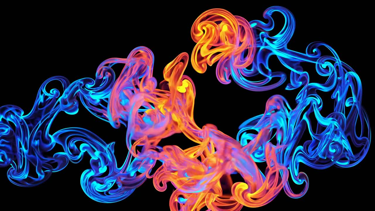 Abstract Swirling Colors