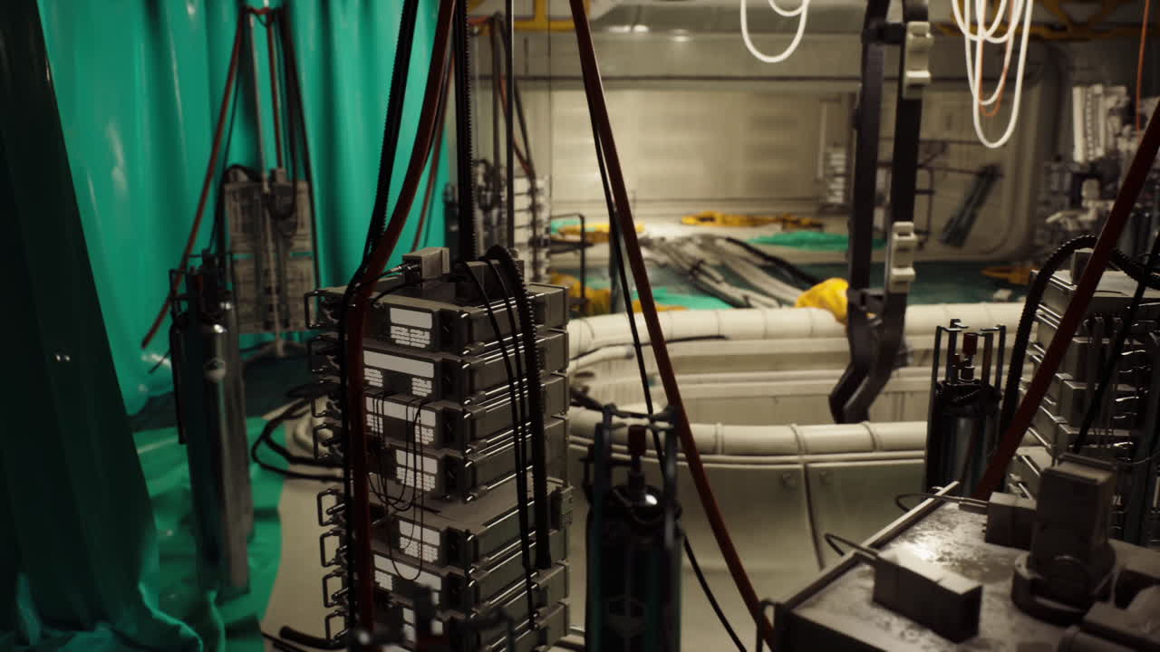 Футуристический интерьер космического корабля