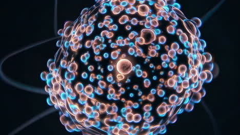 abstract microscopic cellular structure