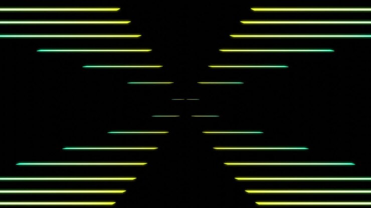 Neon glødende linjemønster