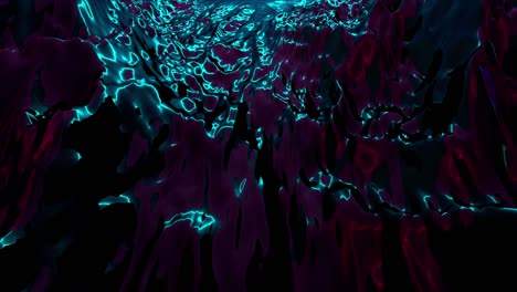 iridescent landscape, computer generated. 3d rendering abstract backdrop with gradient effect