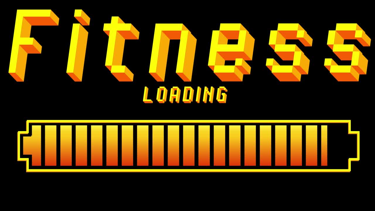 탑재, 다운로드, 업로드 바 표시와 함께 체력 텍스트.