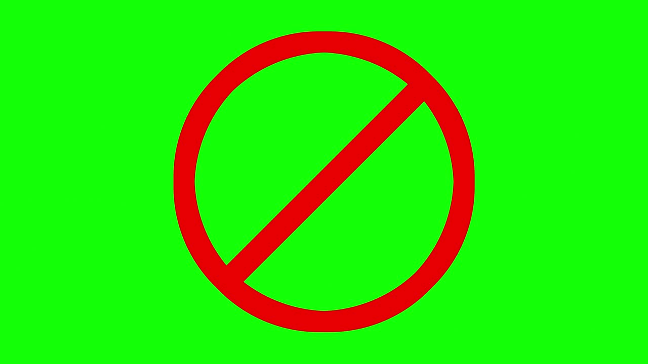 sin animación de símbolos para creadores de contenido en pantalla verde