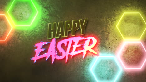 Happy-Easter-with-neon-lights-on-street-in-cyberpunk-city