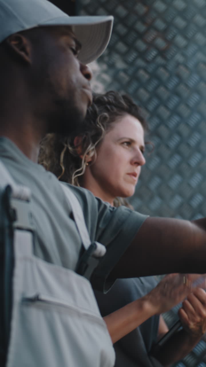 Colleagues Collaborating in an Industrial Setting