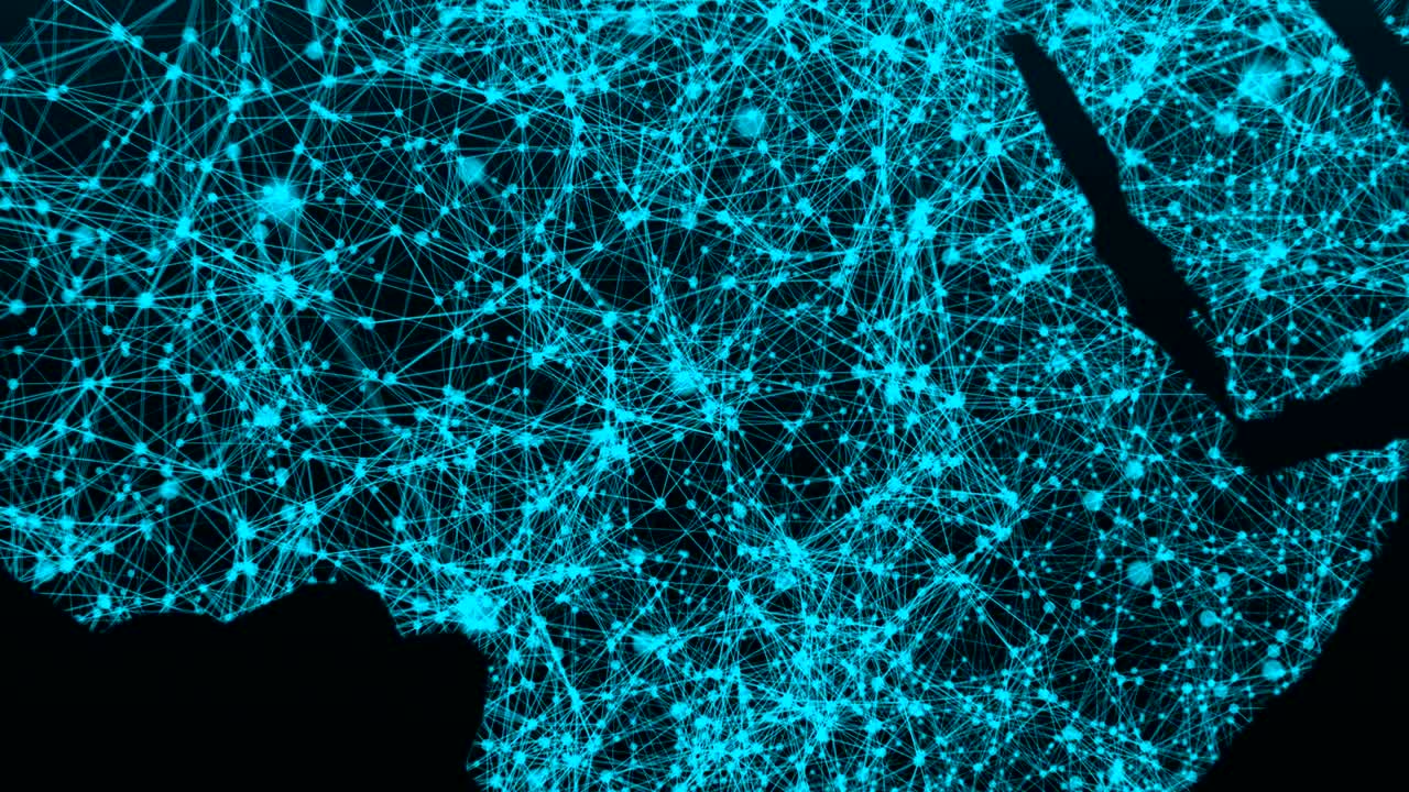 World map network. Connection dots background