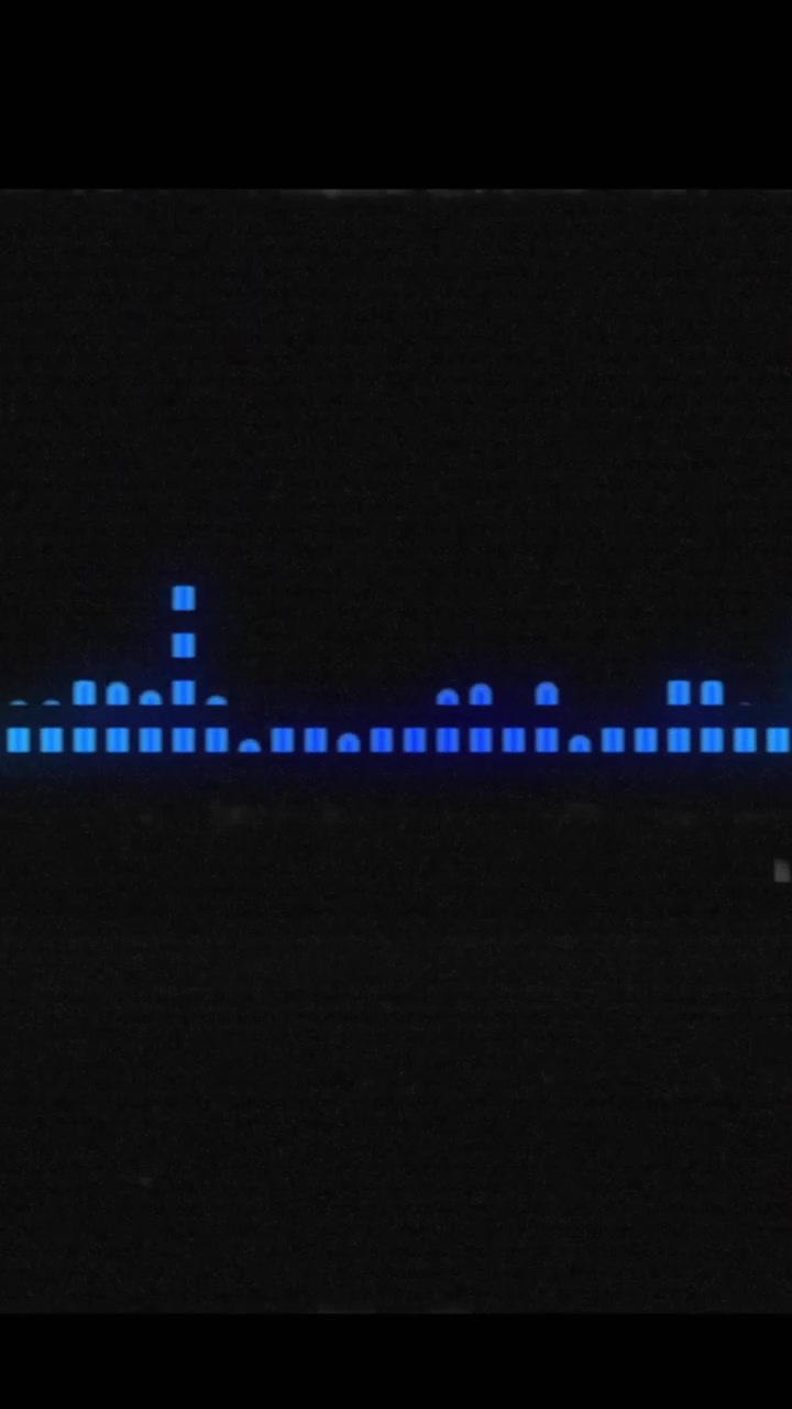 Animation of interference over light spots on black background