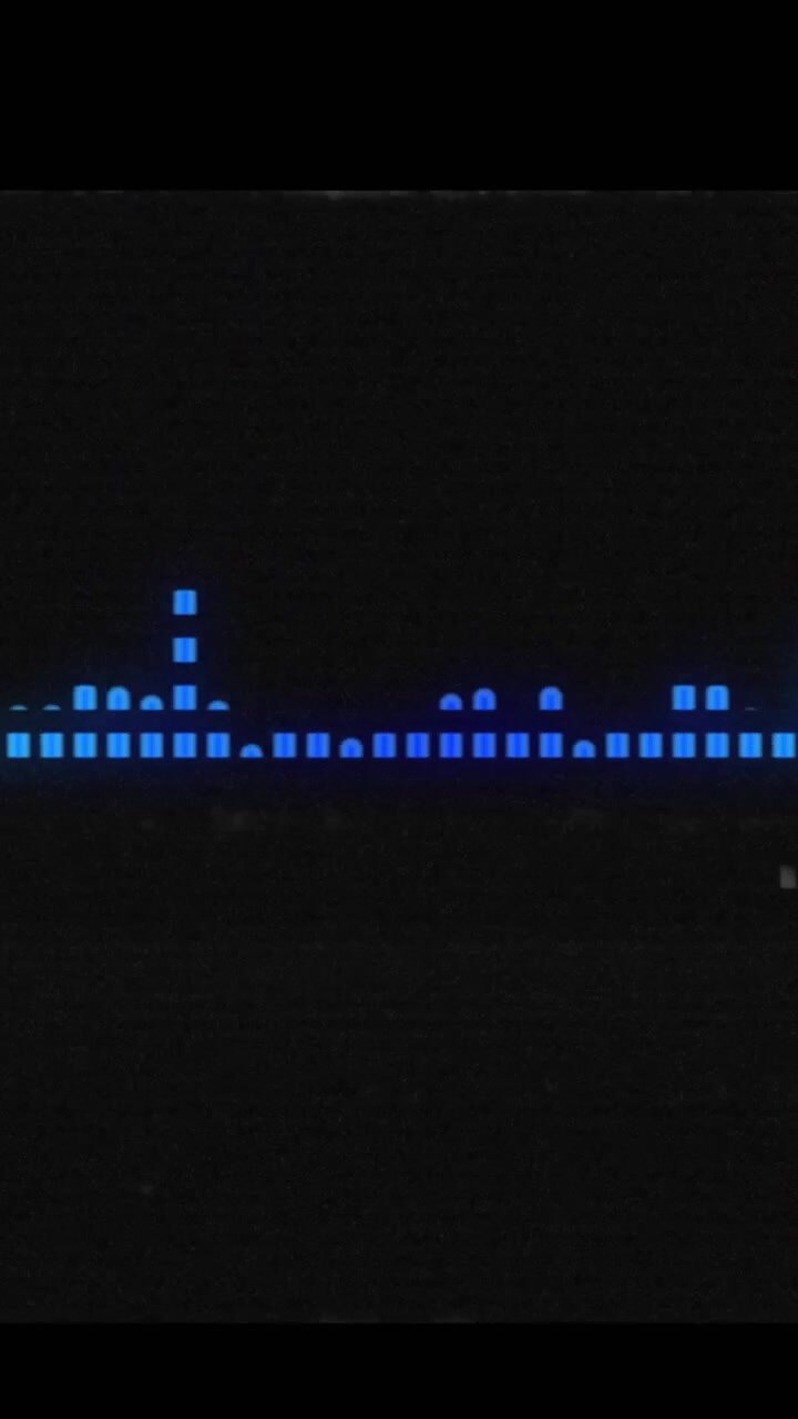 Animation of interference over light spots on black background