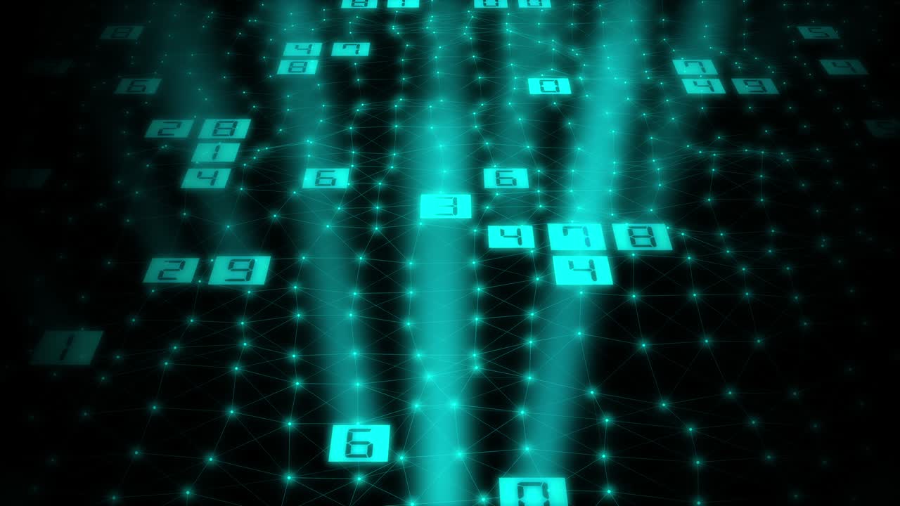 Abstract background with binary code